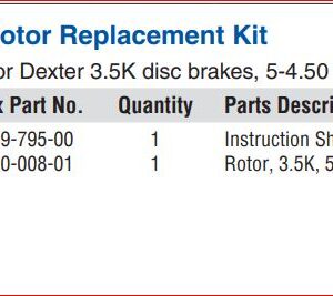 3.5K BRAKE DISC ROTOR REPLACEMENT (PAIR)  ( K71-626-00)